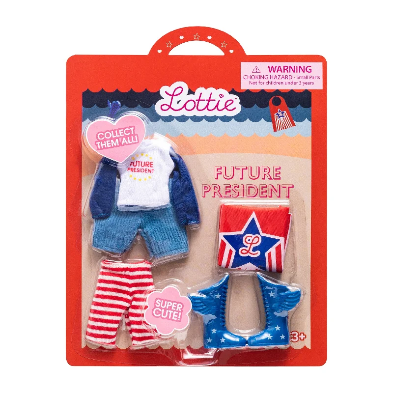 Barbie movie-inspired fashion-Future President Outfit for Lottie Doll