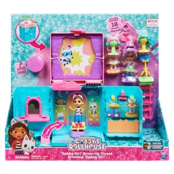 Doll house with a family and friends playset-GABBY DOLLHOUSE - GABBY GIRL DRESS UP CLOSET