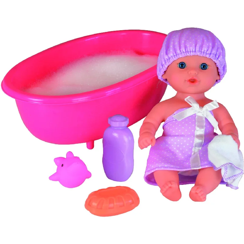 Luxury doll house with premium accessories and decor-Happy Friend Mathilde Doll 25 cm with Bathtub