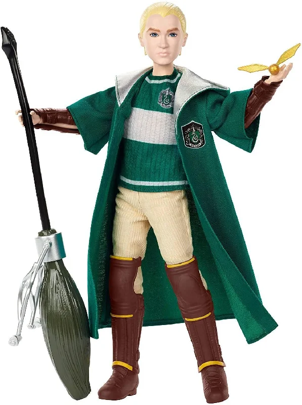 Role-playing dollhouse with dolls and play accessories-Harry Potter GDK04 Draco Malfoy Quidditch 10 inch Doll