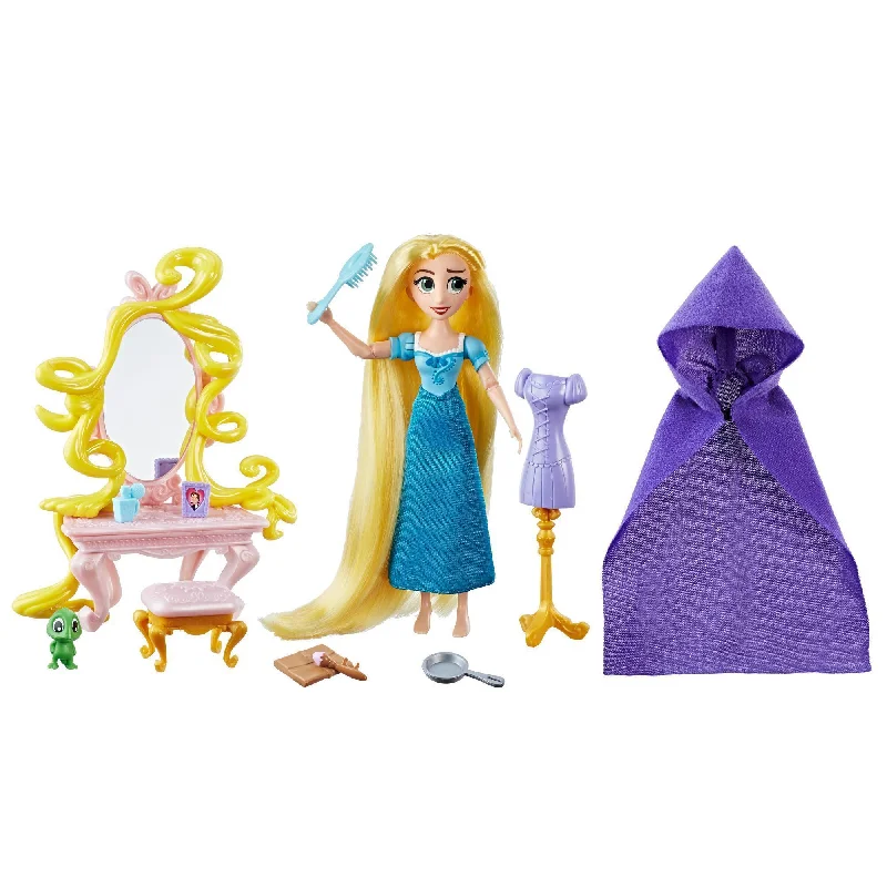 Role-playing dollhouse with adjustable furniture-Hasbro E0181 Disney Tangled the Series Rapunzel's Bedroom Vanity