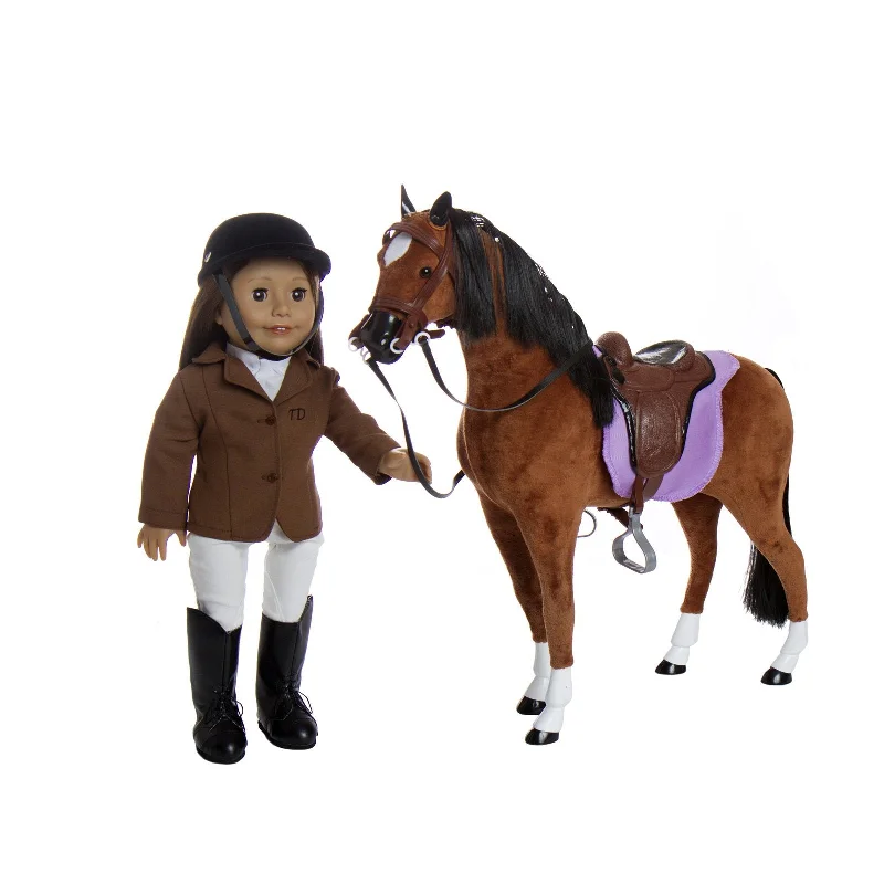 Interactive role-playing dollhouse for imaginative play-HORSE RIDING  GIFT SET