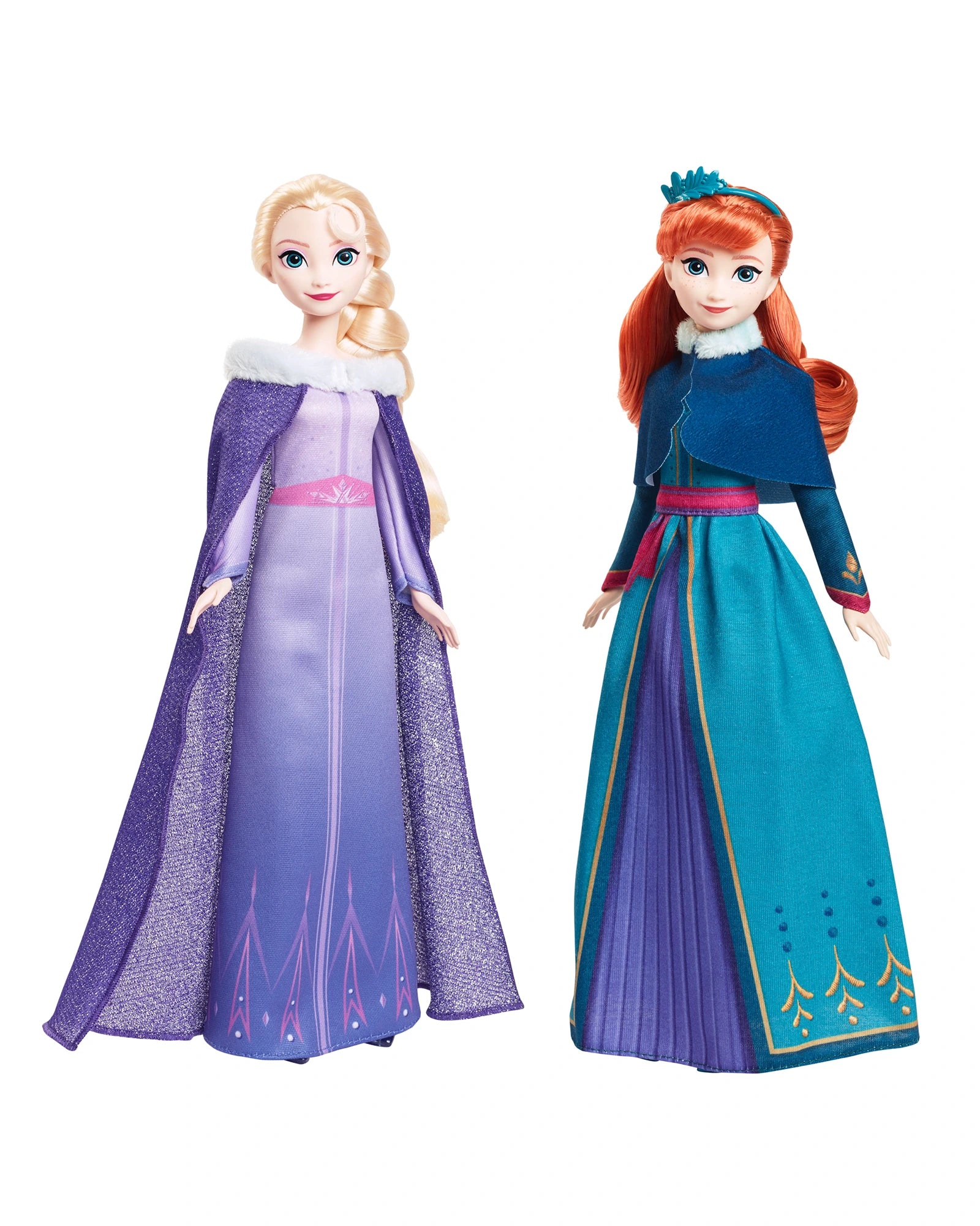 Role-playing dollhouse with dolls and play furniture-Frozen Anna And Elsa Ballgown 2 Pack