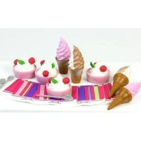 Farm animal playing characters for children’s role play-ICE CREAM & YOGURT COMBO SET IN DECORATIVE BOX