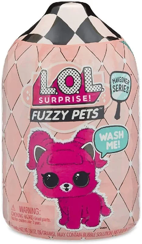 Role-playing dollhouse with a play kitchen and appliances-L.O.L. Surprise! Fuzzy Pets with Washable Fuzz & Water Surprises