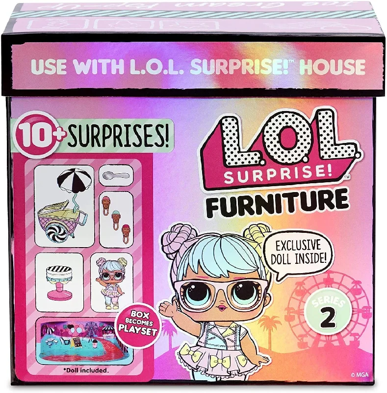 High-end role-playing dollhouse for collectors-L.O.L. Surprise! 564911E7C Furniture Ice Cream Pop Bon & 10+ Surprises