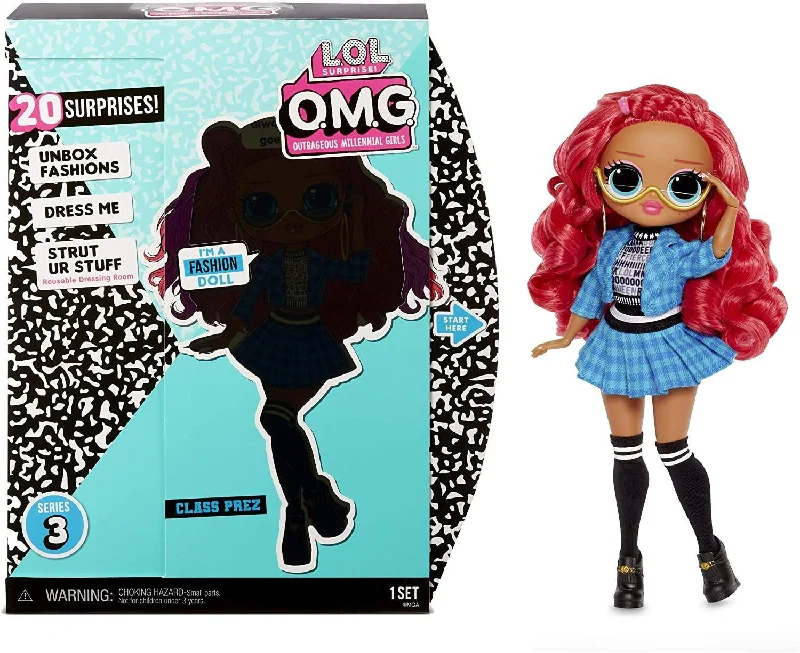 Barbie fashion packs online-L.O.L. Surprise! Collectable Fashion Dolls Class Prez - With 20 Surprises