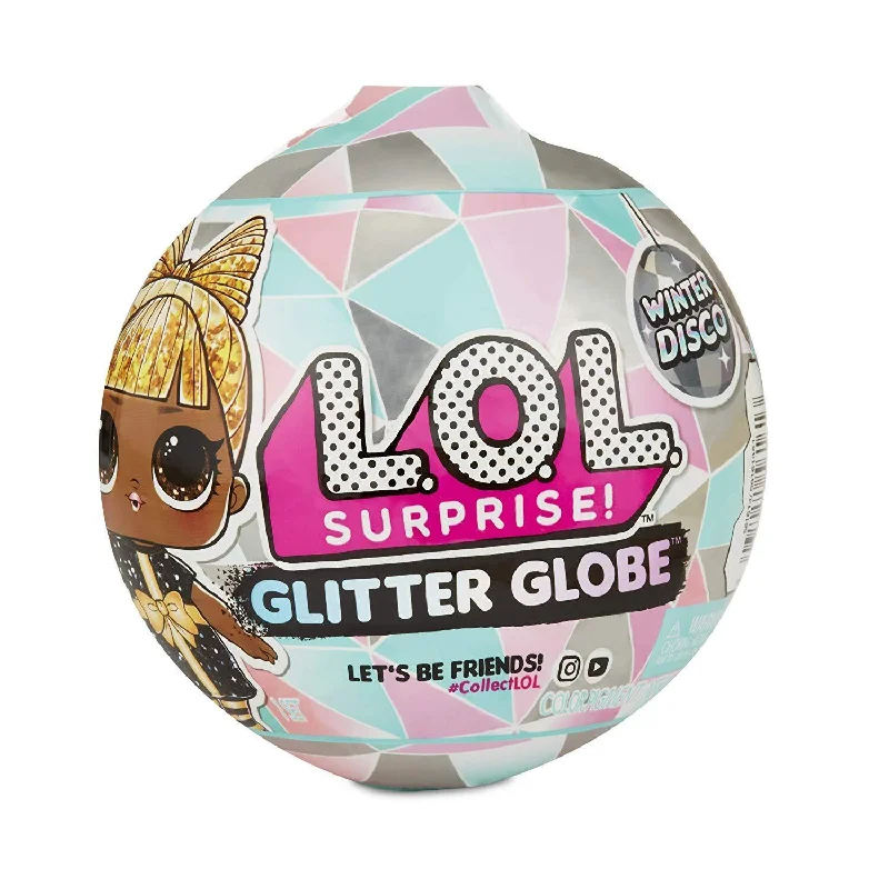 Doll house with garage and car for interactive play-L.O.L. Surprise! Glitter Globe Doll Winter Disco