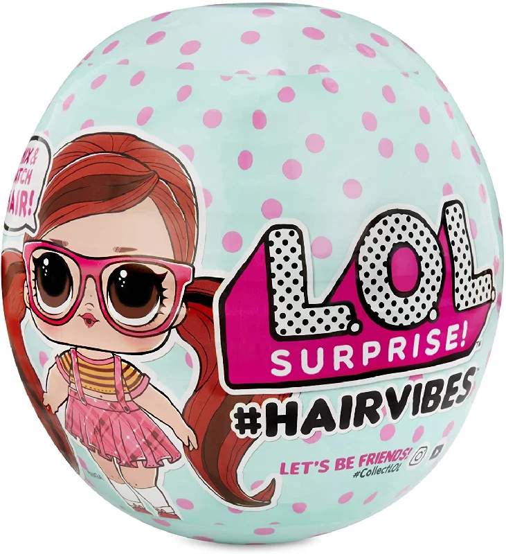 Realistic role-playing dollhouse for storytelling-L.O.L. Surprise! Hairvibes Dolls with 15 Surprises & Mix & Match Hairpieces