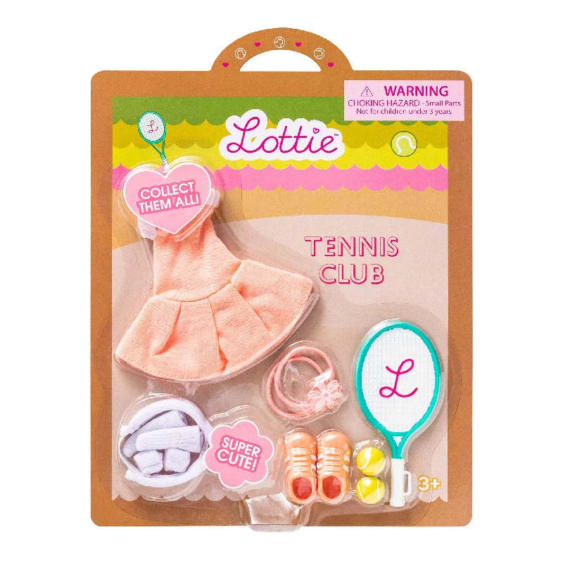 Barbie dolls with realistic bodies-Lottie Tennis Club Outfit for Lottie Doll