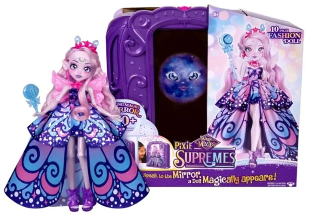 Barbie movie merchandise shop-MAGIC MIXIES PIXIE SUPREMES - MAGIC MIRROR WITH 10 INCH FASHION DOLL