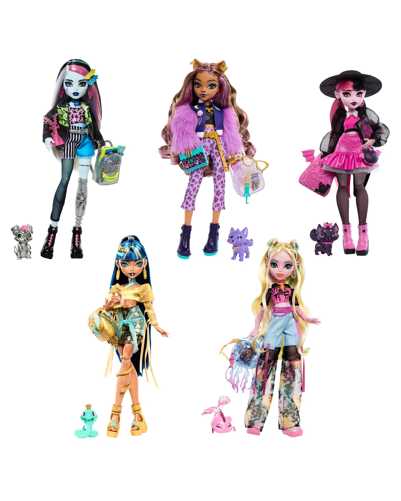 Role-playing dollhouse with a rooftop garden-Monster High Core Dolls - Assorted