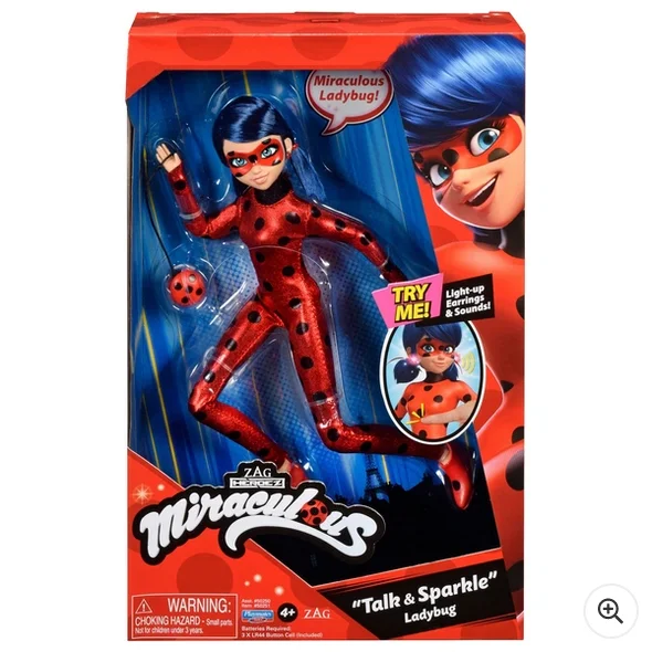 Barbie movie feminist themes-Miraculous Ladybug Talk & Sparkle Fashion Doll