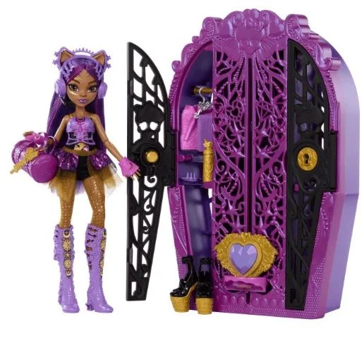 Role-playing dollhouse for group role-play games-MONSTER HIGH SKULLTIMATE SECRETS CLAWDEEN WOLF