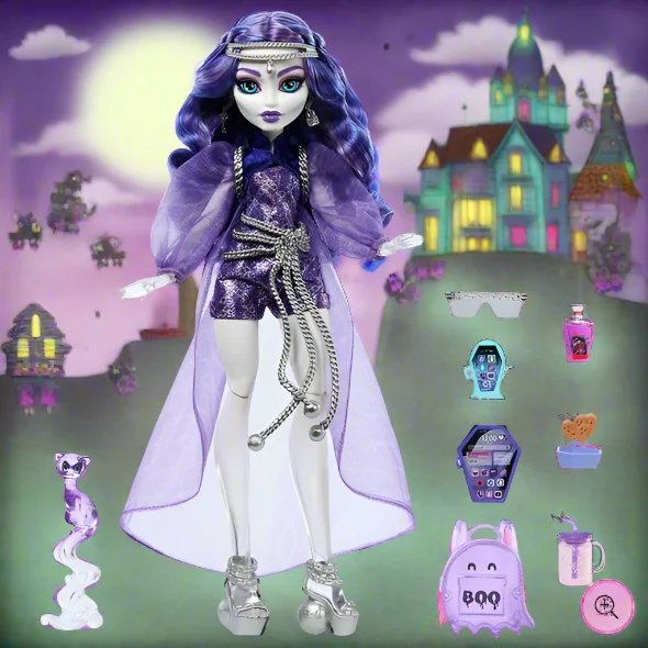 Themed role-playing dollhouse with fairytale characters-Monster High Spectra Vondergeist Doll