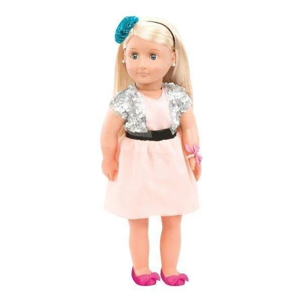 Doll house with a working elevator for added fun-Our Generation Anya Doll 18-inch Jewellery Doll