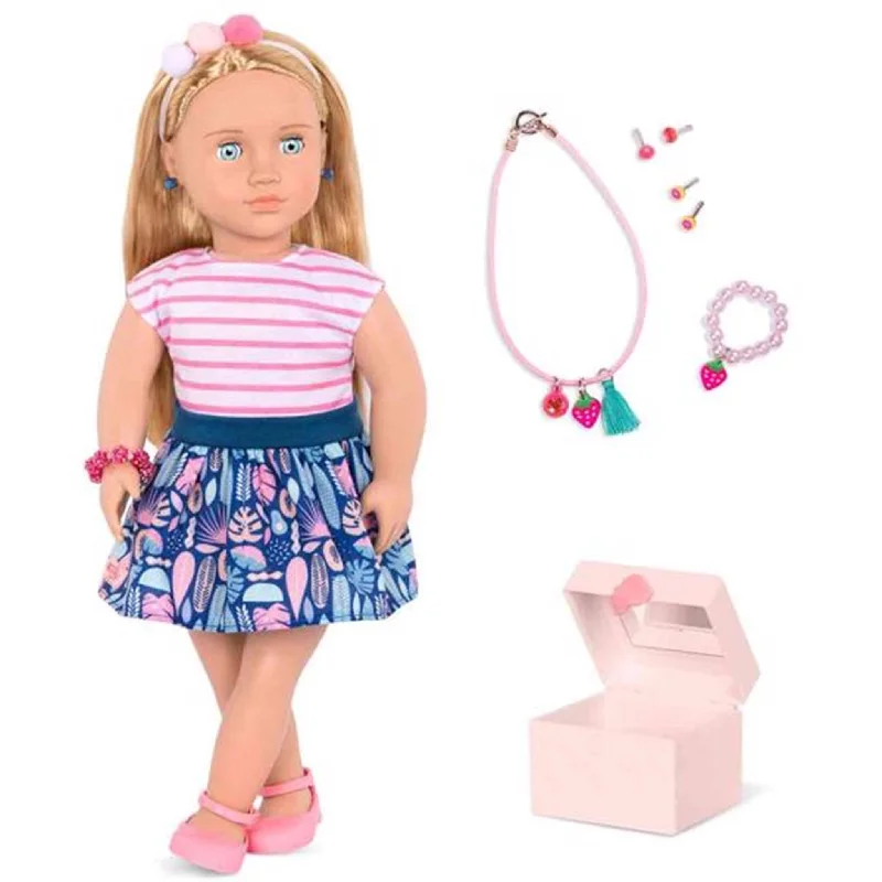 Multi-level doll house for kids with multiple interests-Our Generation Doll - Alessia A True Gem