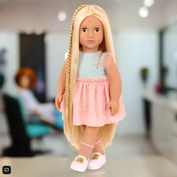 Role-playing dollhouse with eco-friendly materials-Our Generation Poppy Hair Play Doll