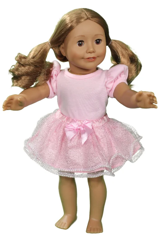 Role-playing dollhouse with family figures and accessories-Pink Tutu Skirt