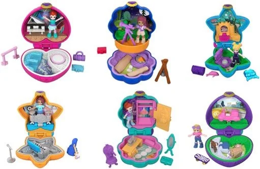 Large-scale role-playing dollhouse with detailed rooms-POLLY POCKET TINY POCKET WORLD CDU