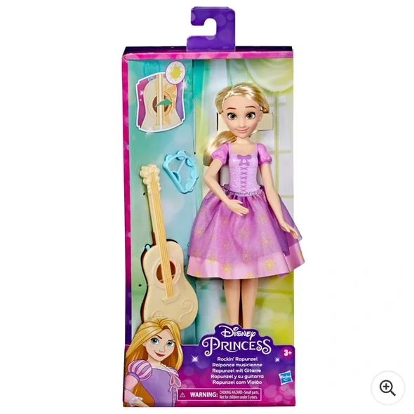 Role-playing dollhouse with movable walls for flexibility-Rockin' Rapunzel  Disney Princess Doll