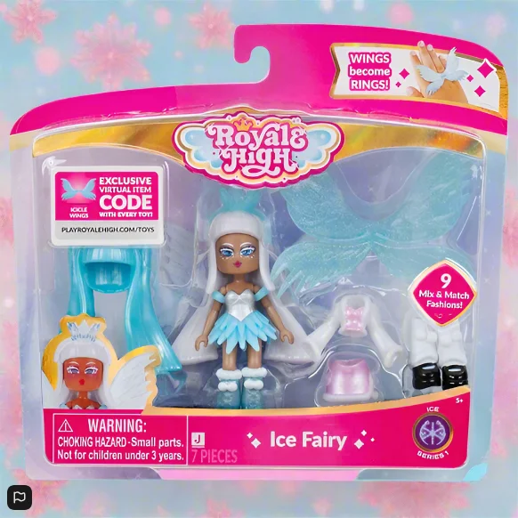 Barbie pink convertible toy-Royale High Deluxe Figure Ice Fairy Fashion Doll