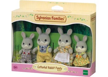 Stylish role-playing dollhouse with contemporary design-SYLVANIAN FAMILIES - COTTONTAIL RABBIT FAMILY