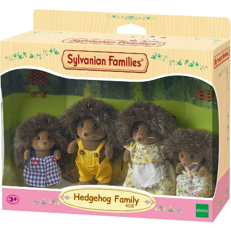 Dollhouse with role-playing accessories for realistic play-SYLVANIAN FAMILIES - HEDGEHOG FAMILY SET