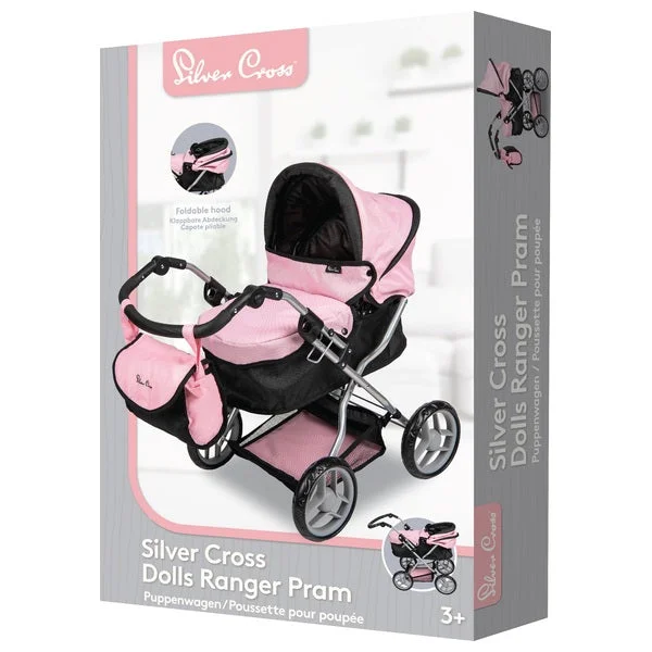 Role-playing dollhouse with garden and outdoor space-Silver Cross Dolls Ranger Pram