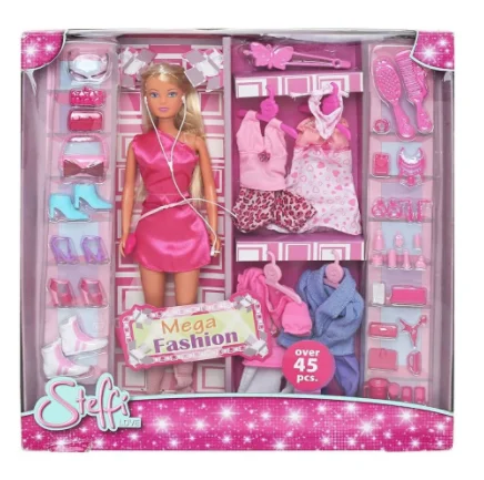 Gender-neutral role-playing dollhouse for all children-STEFFI LOVE MEGA FASHION PLAYSET