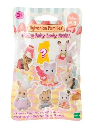 Classic role-playing dollhouse with a garden area-SYLVANIAN FAMILIES - BAKING BABY PARTY SERIES  BLIND BAGS