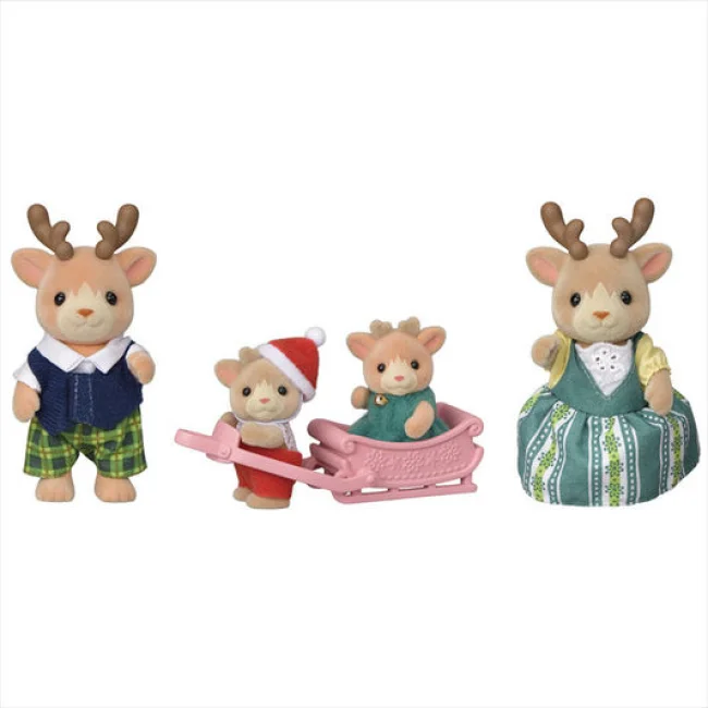 Deluxe role-playing dollhouse for premium experiences-SYLVANIAN FAMILIES - REINDEER FAMILY