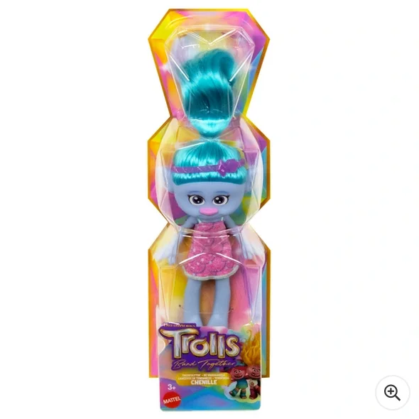 Stylish role-playing dollhouse with contemporary design-Trolls 3 Band Together Trendsettin’ Chenille 20cm Doll