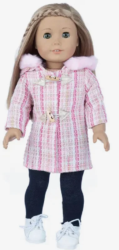 Role-playing dollhouse with garden and outdoor space-Two-Piece Winter Coat Set Made to fit Popular 18 Inch Dolls