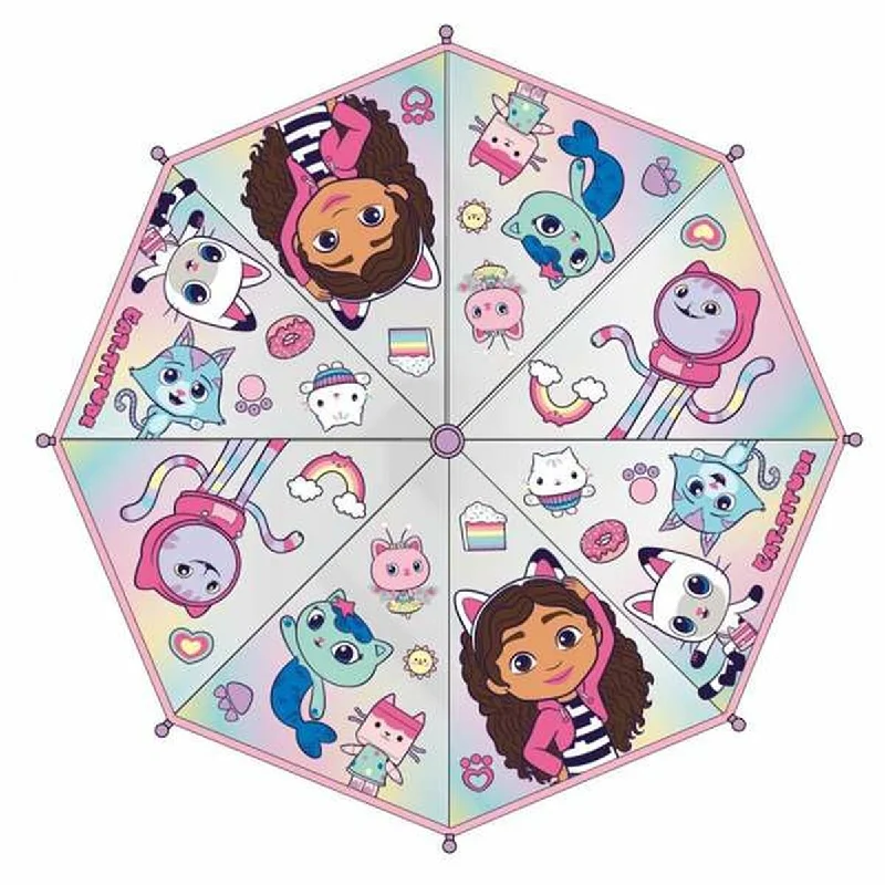 Doll house with multiple levels for enhanced playtime-Umbrella Gabby's Dollhouse Pink PoE 45 cm