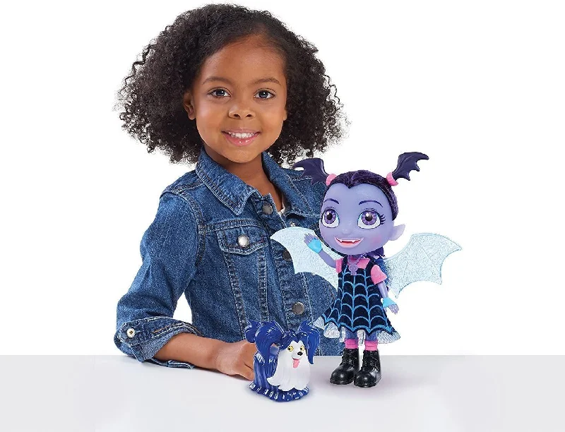 Simple role-playing dollhouse for young children-Vampirina 78040 Bat-tastic Vampirina and Wolfie Talking Figure Set