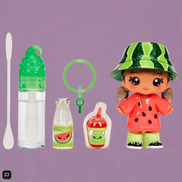 Victorian-style doll house with detailed accessories-Yummiland Small Doll Maya Watermelon