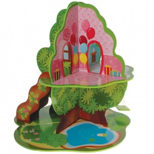 Detective playing characters for mystery-solving adventures-Adventure Tree House Playset | Multi-Level with Steps & Swing