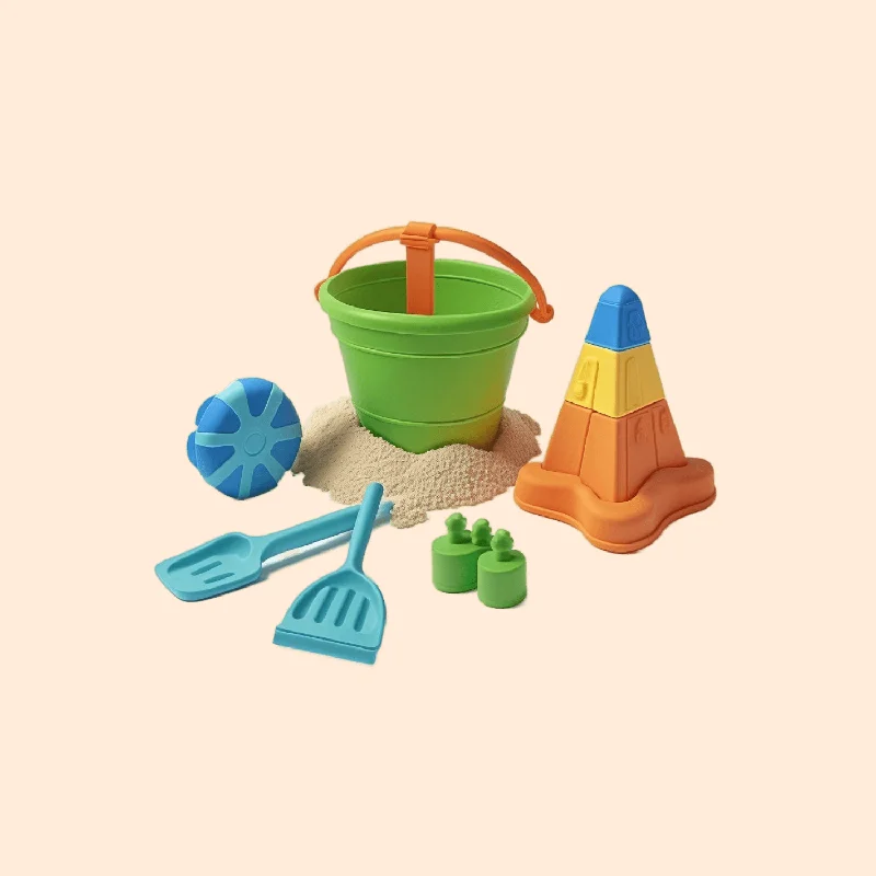 Playing characters from classic literature for educational play-beach set