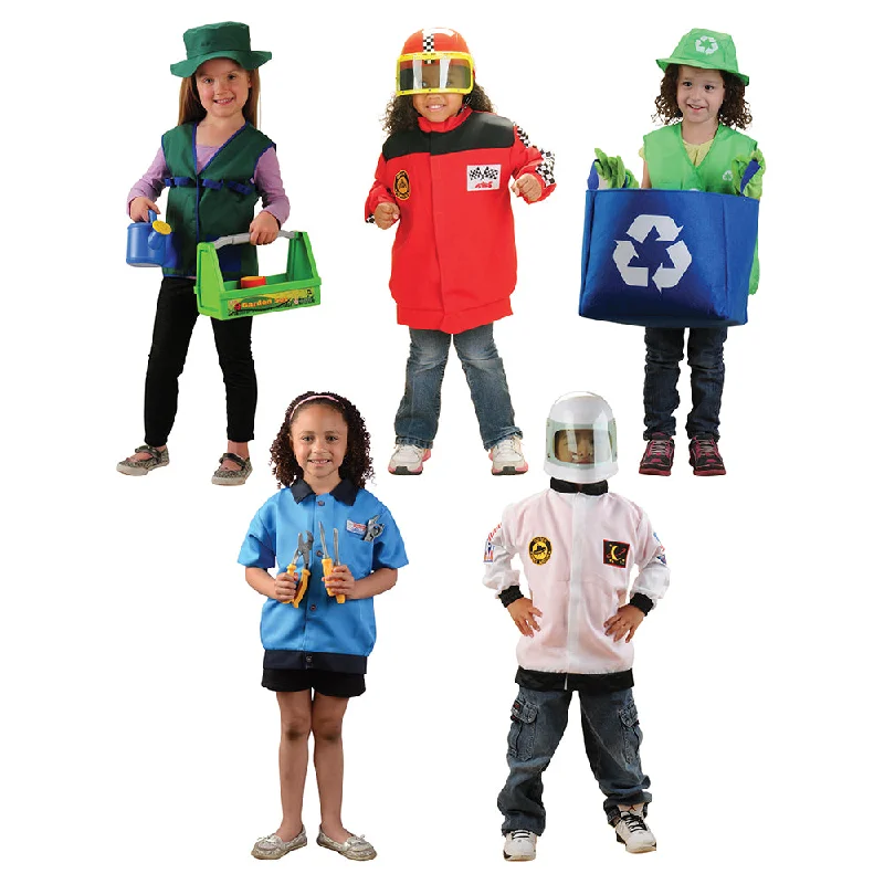 Christmas-themed playing characters for holiday role play-Community Helpers Outfits- Set of 5