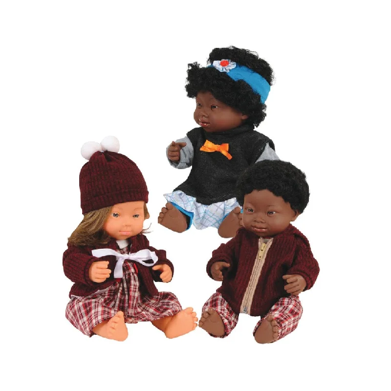 Science-fiction playing characters for space adventures-Dolls with Down Syndrome 15" - Set of 3