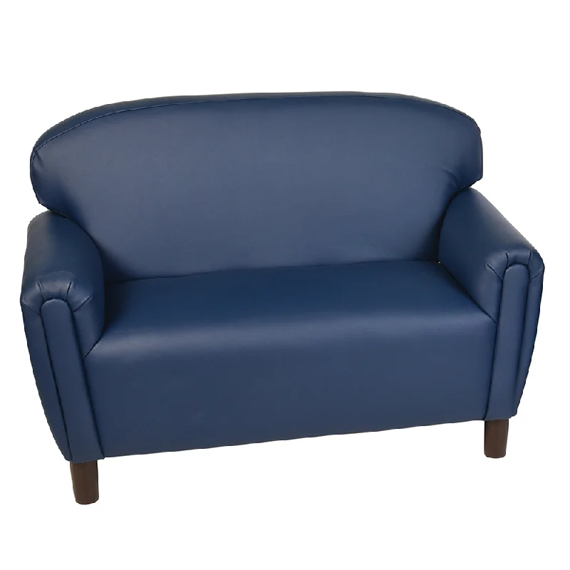 Doll playing characters with special features for dynamic play-Dramatic Seating Collection- Blue Couch