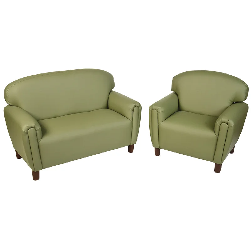 Playing characters with sound effects for added interaction-Dramatic Seating Collection- Sage Chair & Couch Set