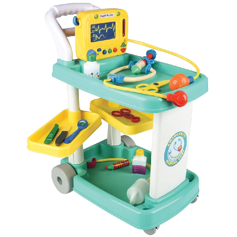 Cartoon playing characters for kids' fun-Emergency Medical Cart