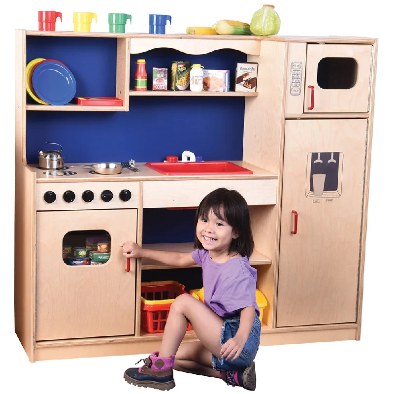 Educational playing characters for learning through play-Five-In-One Toy Kitchen