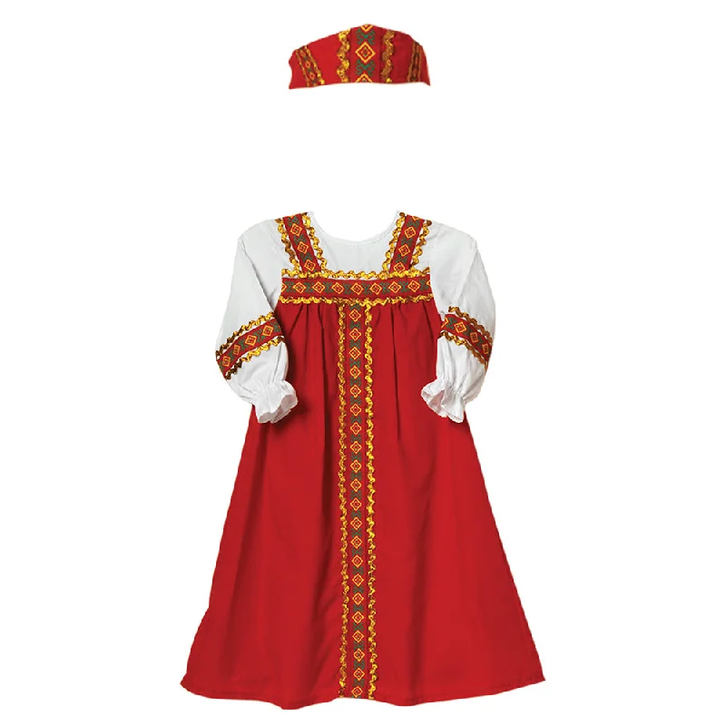 Interactive educational playing characters for young learners-Russian Girl Ceremonial Clothing