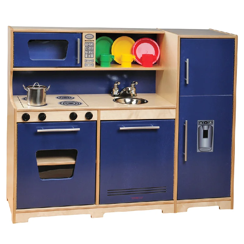 Playing characters with customizable outfits for creative expression-Eco-Friendly Monaco Combo Toy Kitchen Playset