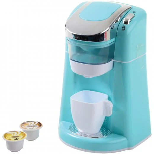 Princess and prince playing characters for royal role play-My Coffee Machine | Realistic Toy Kitchen Accessory with Dripping Sound