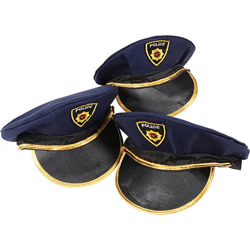 Collectible playing characters for toy collections-Police Hats Set of 3