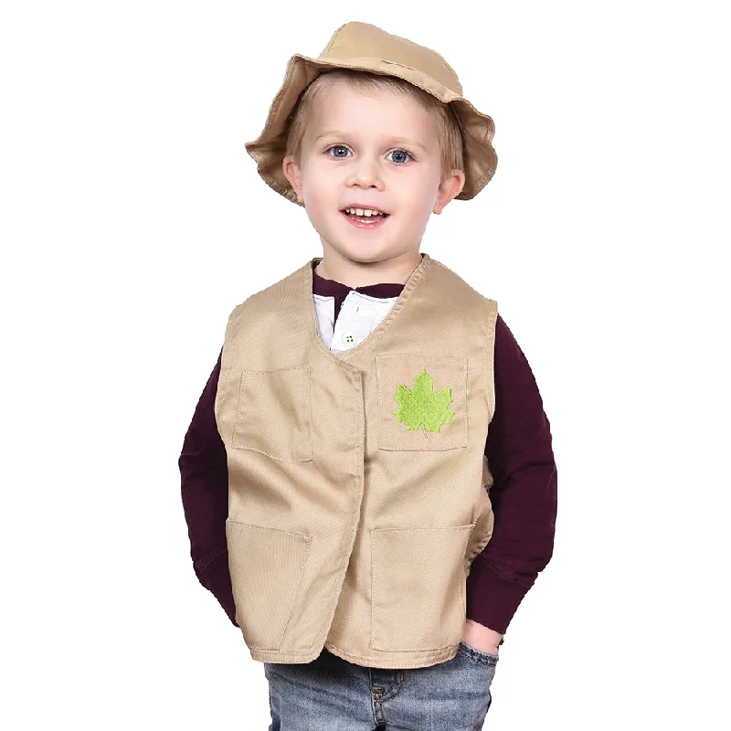 Vintage playing characters for nostalgic playtime-Toddler Nature Explorer Role-Play Vest & Hat | Easy Slip-On with Hook & Loop Closures